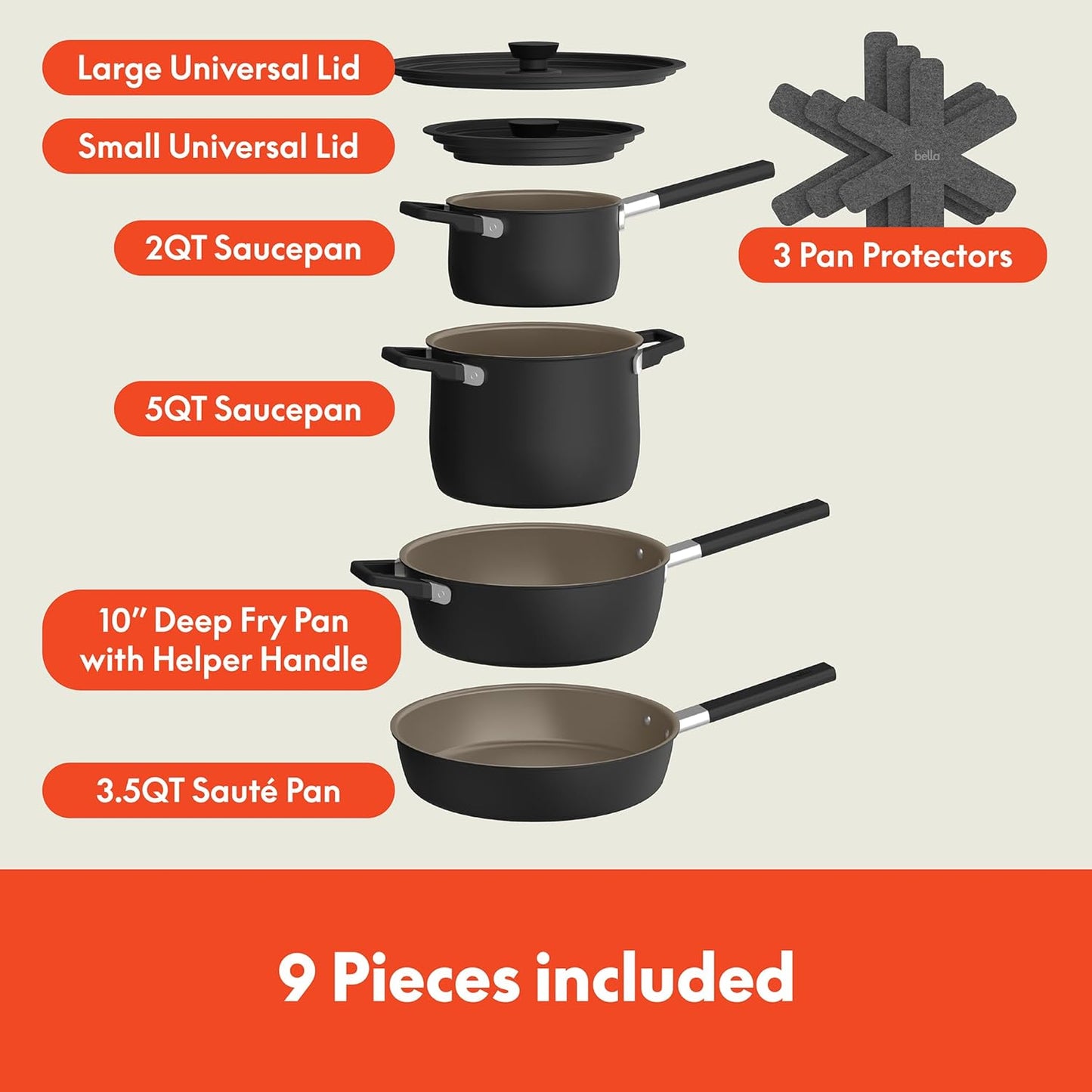 Ceramic Nonstick Cookware Set