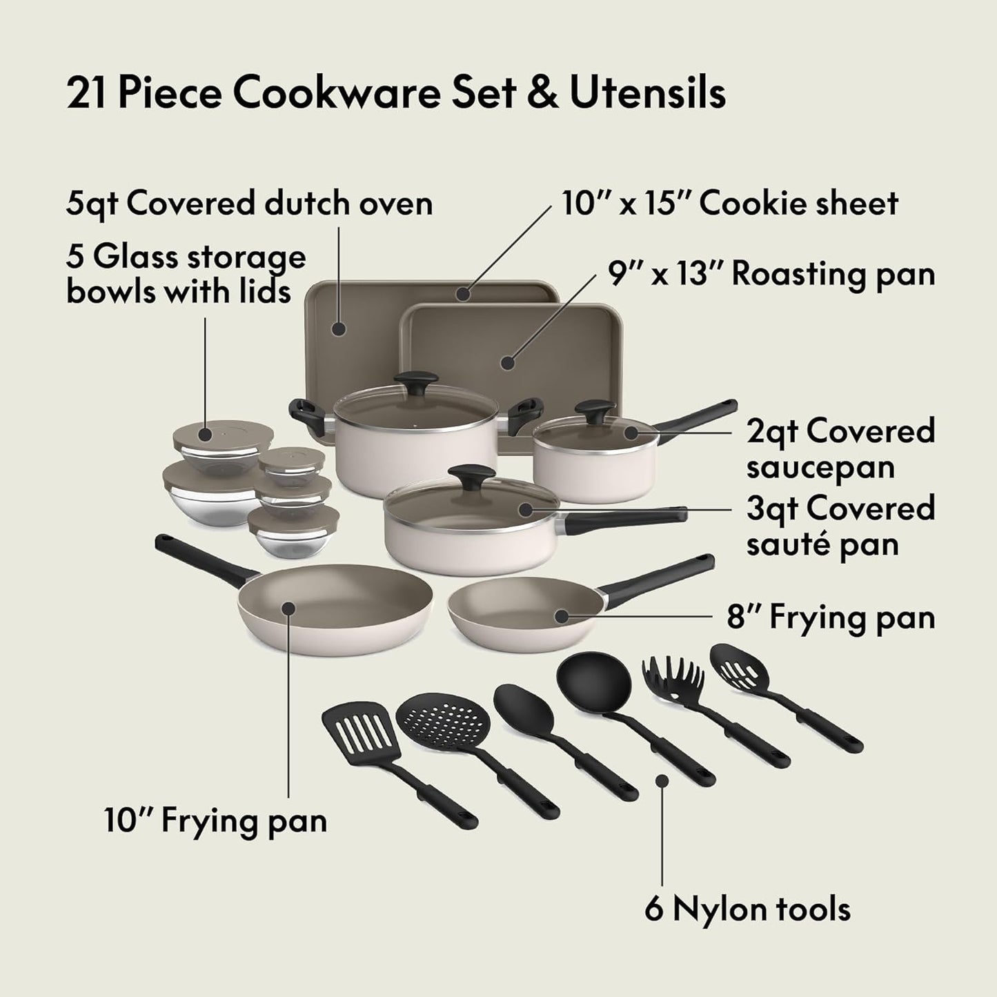 bella 21 Piece Kitchen Set