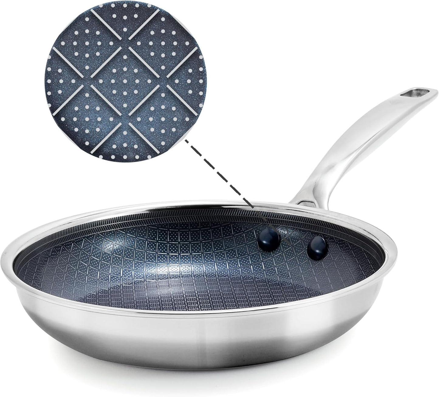 Blue Diamond Hybrid Nonstick Stainless